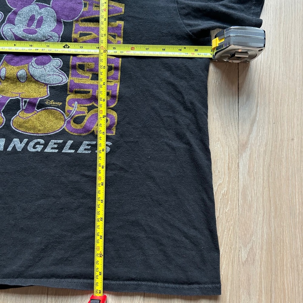 Junk‎ Food LA Lakers Mickey Mouse T-Shirt M Faded Black Disney Graphic NBA Tee - Picture 6 of 7